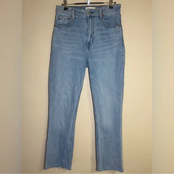 Abercrombie & Fitch Jeans Women’s 6/28 Blue Denim Curve Love Y2K 90s Preppy - Picture 4 of 14